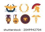 medieval symbols of ancient... | Shutterstock .eps vector #2049942704