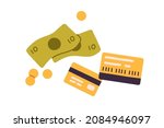 bank credit cards  dollar... | Shutterstock .eps vector #2084946097