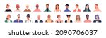 people head portraits set.... | Shutterstock .eps vector #2090706037