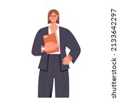 woman office worker portrait.... | Shutterstock .eps vector #2133642297