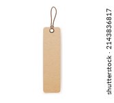 kraft cardboard tag on string... | Shutterstock .eps vector #2143836817
