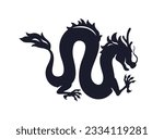 dragon silhouette  chinese...