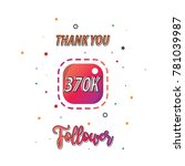 thank you design for social... | Shutterstock .eps vector #781039987