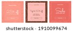 set of three square social... | Shutterstock .eps vector #1910099674