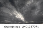Small photo of cloudburst on sky with clouds - pretty weather background - photo of nature