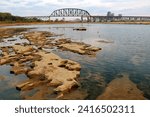 Ancient coral along the banks of the Ohio River near Louisville contains fossils dating back to the Devonian era
