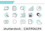 set of business finance and... | Shutterstock .eps vector #1365906194