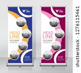roll up banner design template  ... | Shutterstock .eps vector #1276115461
