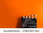 What's your story.text title on film slate