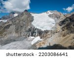 Glacier of Fellaria in Valmalenco.
Province of Sondrio. Italian Alps.