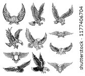 Illustration Of Flying Eagle...