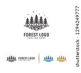simple flat pine forest logo... | Shutterstock .eps vector #1294249777