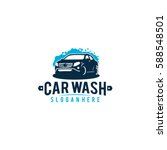 car wash logo vintage sticker... | Shutterstock .eps vector #588548501
