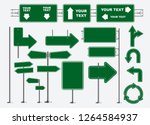 set of road signs isolated eps ... | Shutterstock .eps vector #1264584937