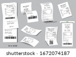 set of realistic cash register... | Shutterstock .eps vector #1672074187