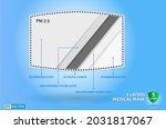 set of realistic three layer... | Shutterstock .eps vector #2031817067