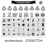 set of packaging symbols  this... | Shutterstock .eps vector #270307724