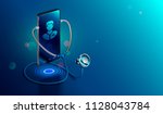 doctor online concept. icon... | Shutterstock .eps vector #1128043784