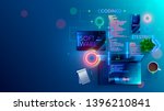 software development coding... | Shutterstock .eps vector #1396210841