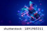 software development for... | Shutterstock . vector #1891985311