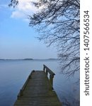 Small photo of Wooden pier, Maribo Lakes, Lolland, Denmark