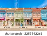 Peranakan Houses in Singapore, HDR Image