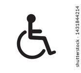 Wheelchair Flat Icon. Vector...