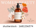 fragrant cleansing product mock ... | Shutterstock .eps vector #1681236574