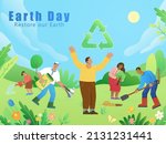 earth day or arbor day... | Shutterstock .eps vector #2131231441