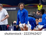 Small photo of Skopje, North Macedonia, 07..11 2022, Handball player NZE MINKO Estelle during the game between Romania vs France count for Women's EHF Euro 2022.