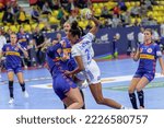 Small photo of Skopje, North Macedonia, 09.11 2022, Handball player NZE MINKO Estelle during the game between France vs Netherlands count for Women's EHF Euro 2022.