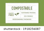 recycle packaging   vintage... | Shutterstock .eps vector #1918256087
