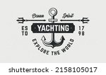 Yachting Vintage Logo  Poster....