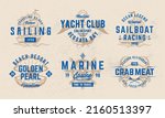 Nautical Logo Set. Vintage...