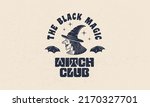 witch vintage label  logo.... | Shutterstock .eps vector #2170327701
