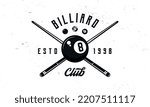 Billiard Club Logo Template....