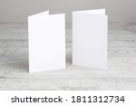 Two White Greeting Cards Mockup ...
