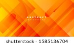 fresh orange circle line... | Shutterstock .eps vector #1585136704