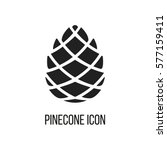 Pinecone Icon Vector