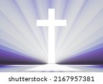 Christian Cross. Luminous...