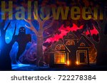 the inscription halloween | Shutterstock . vector #722278384