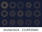 retro circles with radiant... | Shutterstock .eps vector #2118920681
