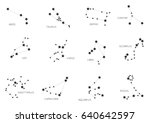constellations  collection of... | Shutterstock .eps vector #640642597
