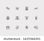 Bug Icons Set. Mosquito And Bug ...