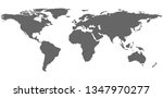 world wide map vector | Shutterstock .eps vector #1347970277