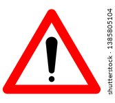 warning someone to avoid... | Shutterstock .eps vector #1385805104