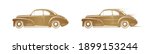 golden classic car silhouette... | Shutterstock .eps vector #1899153244