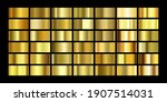 set of gold foil texture... | Shutterstock .eps vector #1907514031