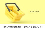 empty shopping cart isolated on ... | Shutterstock .eps vector #1914115774