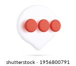 3d realistic chat icon isolated ... | Shutterstock .eps vector #1956800791